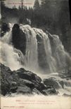 CPA Cauterets Cascade de Lutour Ensemble de la 1ere chute