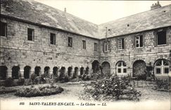VINTAGE POSTCARD Holy Valery In Caux the Cloister