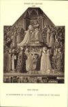 VINTAGE POSTCARD Museum Of Louvre Paris Beato Angelico the crowning of the virgin