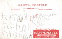 CPA Nancy Porte Stanislas Publicite Lait d'Appenzell
