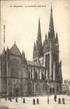 VINTAGE POSTCARD Quimper the Cathedral Dimensions Northern