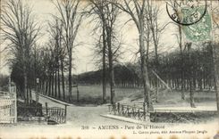 VINTAGE POSTCARD Amiens Park of Hotoie