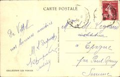 POSTAL Vittel de la VENDIMIA debajo de la galería