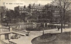 VINTAGE POSTCARD Dijon the Public garden Darcy