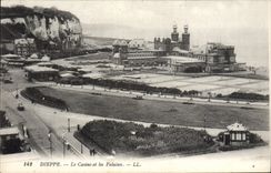 CPA Dieppe Le Casino et Les Falaises