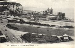 CPA Dieppe Le Casino et Les Falaises