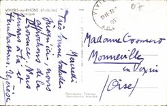 MODERN CARD Fish ponds On the Rhone Panoramic View