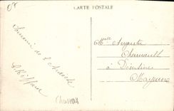 Camino pintoresco visto Valgorge de Marette de la POSTAL de la VENDIMIA de Valgorge