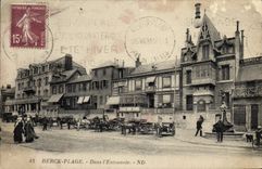 CPA Berck Plage Dans L'Entonnoir Attelages Cheval Chevaux 