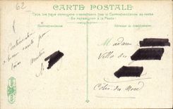 VINTAGE POSTCARD Berck Beach Cottage of the dunes