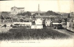 CPA Arras Panorama Vers la Cathedrale