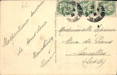 Opinión panorámica de Notre Dame De Lorette de la POSTAL de la VENDIMIA del cementerio nacional