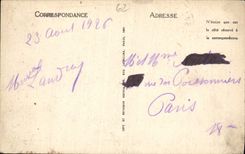 POSTAL Portel de la VENDIMIA Fort del choque visto del mar