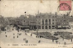 CPA Arras La Place de la Gare
