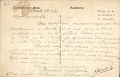 VINTAGE POSTCARD a Thought of Berck Boat