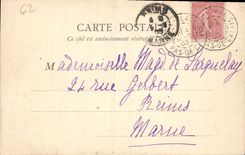 VINTAGE POSTCARD Berck Beach the Town hall