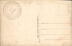 Taladro de la POSTAL de la VENDIMIA de Compiegne la encrucijada del sitio de Rethondes del cierre del armisticio del coche alemán de los plenipotentionnaires