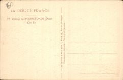 CPA Chateau de Pierrefonds Cote Est Chevaux Cheavl