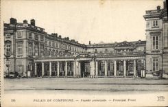 Paladar de la POSTAL de la VENDIMIA del ataque frontal del principal de Compiegne