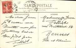 POSTAL de la VENDIMIA que el castillo de Compiegne Vue en el parque gobierna