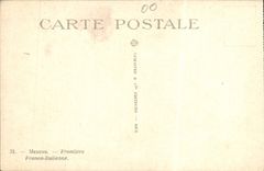 CPA Menton Frontiere Franco Italienne Douanes