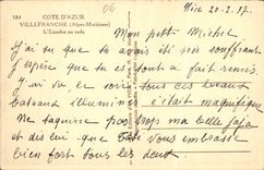 VINTAGE POSTCARD Villefranche the Squadron splits Bateaux of them