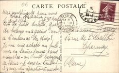 CPA Nice La Place Massena Tramway