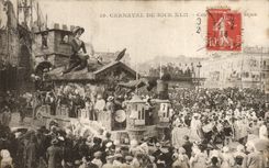 VINTAGE POSTCARD Carnival Of Nice XLII