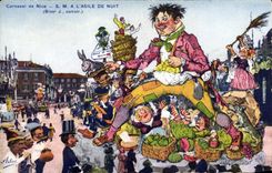 VINTAGE POSTCARD Carnival Of Nice SMA the Night shelter