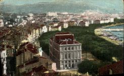 VINTAGE POSTCARD Cannes Seen from of the Mount Knight