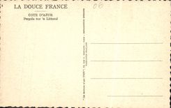 CPA Cote D'Azur Pergola sur le Littoral