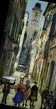 VINTAGE POSTCARD Nice a street of the Old city Woman Children