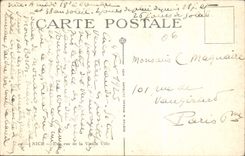 VINTAGE POSTCARD Nice a street of the Old city Woman Children