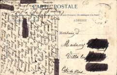 POSTAL de la VENDIMIA Niza la noche que ocurrió de la tranvía de Notre Dame de la estación