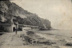 VINTAGE POSTCARD Garavan the Italian Border and Red Rocks Customs Customs officer