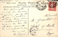 CPA Garavan La Frontiere italienne et les Roches Rouges Douanes Douanier 