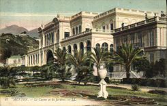 CPA Menton La Casino et les Jardins