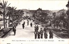 CPA Nice Le Jardin Public et le Casino Municipal
