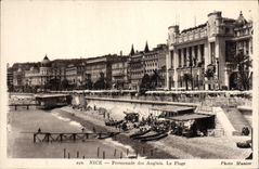 VINTAGE POSTCARD Nice Walk of the English the Beach