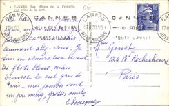 CPM Cannes Les Hotels de la Croisette Vue Prise de la Mer