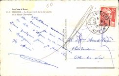 MODERN CARD Cannes the Boulevard of the Small cross and the Mount Knight