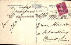 VINTAGE POSTCARD Cannes Seen from of the New Gardens of the Small cross