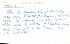 CPM Cannes Vue Prise de Super Cannes