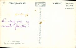 VINTAGE POSTCARD the Dimension Of Azure the Gathering of the Violets Folklore