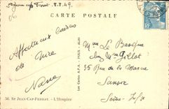 CPA Saint Jean Cap Ferrat L'Hospice