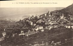 CPA La Turbie Vue Generale et la Principaute de Monaco