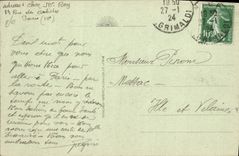 Hoteles de Cinnez de la POSTAL de la VENDIMIA Niza y la persona calva del montaje