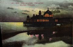 VINTAGE POSTCARD Nice Palate of the Pier Night effect