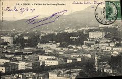 Valle de la POSTAL de la VENDIMIA Niza de la lentejuela de Cimiez