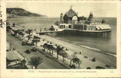 VINTAGE POSTCARD Nice Walk Of the English And the Pier Walk